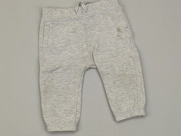 legginsy jasno szare: Spodnie dresowe, F&F, 6-9 m, stan - Dobry