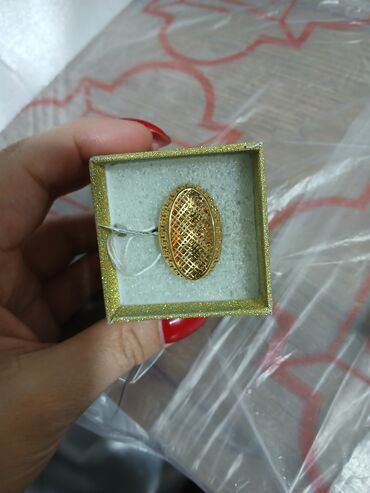 бижутерия кольцо: Золотое кольцо новое, жёлтое золото, 17 размер. Вес 4 грамма