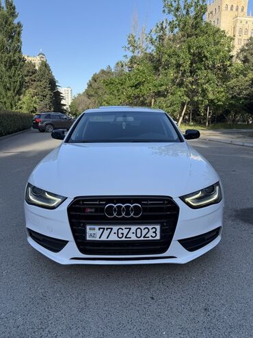ucuz niva: Ağ rəngdə olan servis Audi A4 B8.5 sedanı. 1.8 tfsı 2015 probeq 187
