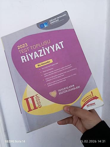 Testlər: Riyaziyyat Testlər 11-ci sinif, DİM, 2-ci hissə, 2023 il — 2