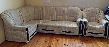 İşlənmiş, Künc divan, Kreslo, Bazalı, Açılan