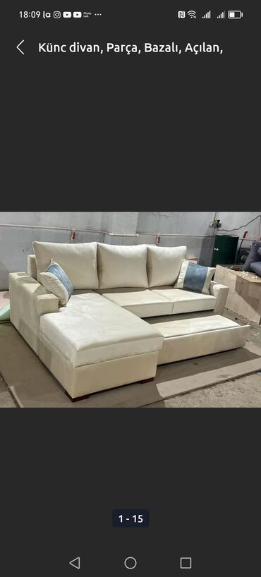 Divanlar: Di̇van-kravat, Yeni, Açılan, Bazalı, Parça, Ödənişli çatdırılma — 20