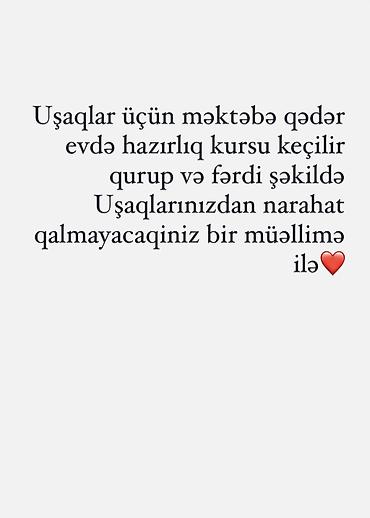 qapilar ev: Evimdə məktəbə qədər kursu keçirəm aylıq qiymət çox münasib fikri — 1