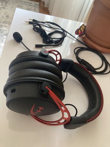Səs gücləndiriciləri: İşlənmiş Simli Qulaqcıqlar, HyperX, rəng - Qara