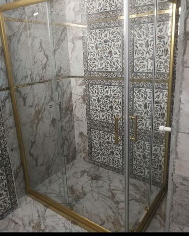 Duş kabinaları, arakəsmələr: Yeni Üstü açıq kabina, Künc üçün, Pulsuz çatdırılma — 11