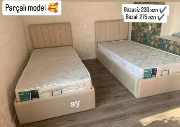 Divanlar: Təknəfərlik çarpayı, Matras ilə