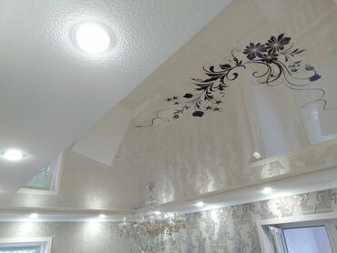 Натяжной потолок: Натяжной потолок Глянцевое, Матовое, 3D потолки Гарантия, Бесплатная консультация, Бесплатный замер — 9