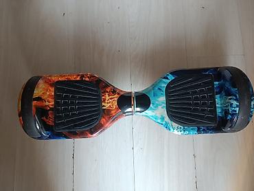 Giroskuterlər: Alov və buz dizaynlı balans skuter (hoverboard) - Rəngli “fire & — 1