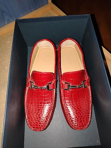 Мокасины и лоферы: Qırmızı rəngli kişi loaferləri – Harmont & Blaine - Model: Loafer — 1