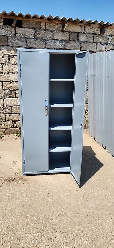 Ofis dolabları: Metall şkaf – 2 qapılı, açarlı - Material: polad (toz boya ilə — 6