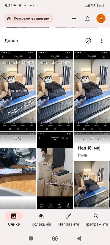 Ugaone garniture: Nameštaj – više artikala 1) Drvena vitrina sa staklenim krilima – — 15