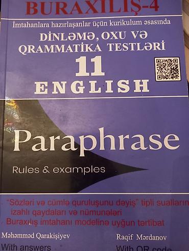 Testlər: Məhsul: Test topluları dəsti Tərkib: - “English 2025 Test Toplusu” – — 10