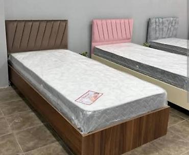 mdf panel: Yeni, Təknəfərlik çarpayı, Bazalı, Matras ilə, Siyirməsiz — 4