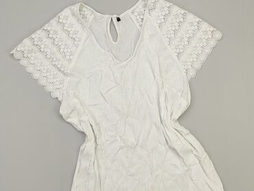 białe bluzki damskie do garnituru: Bluzka Damska, L, stan - Bardzo dobry