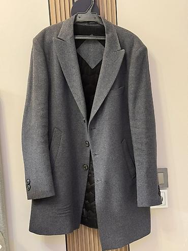 альпака пальто: Мужское пальто SACO Slim Fit - Состав ткани: шерсть 80%, кашемир 20% — 2