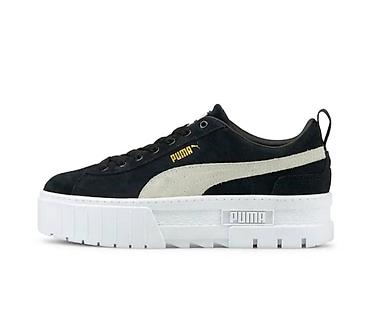 foot patch: Кроссовки на платформе Puma - Цвет: верх — черный, фирменная белая — 3