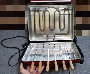 kabab sekilleri: Qorizontal manqal, 6 şişli, Termostatsız, Yeni