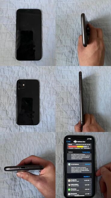 iphone 11 kamera: IPhone 11, 64 GB, Qara, Face ID
