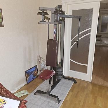 İdman və istirahət: Çoxfunksiyalı ev fitnes trenajoru - Şaquli karkaslı, polad — 2