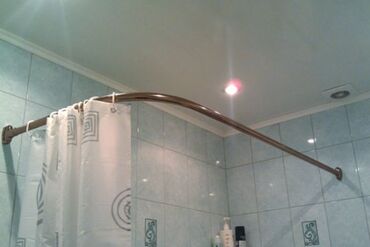 Шторки для ванной: Изогнутый карниз для душа из нержавеющей сталипредназначенный для — 18