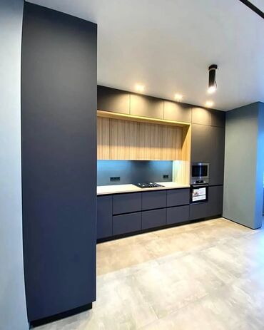 Sifarişlə mətbəx mebeli: Sifarişlə mətbəx dəsti, Özü çəkən petlələr, MDF, Kredit var, Pulsuz çatdırılma — 5