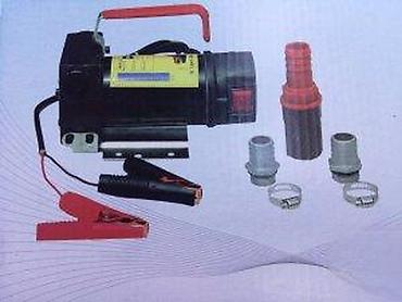 Ostali električni alati: Prenosna 12V pumpa za gorivo/ulje sa auto-kleštima - Napajanje: 12 V — 6