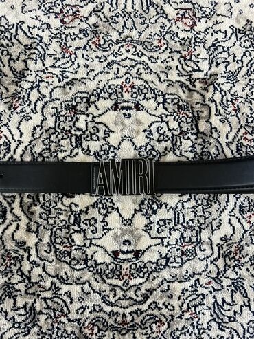 очки антиблик: Ремень AMIRI с фирменной пряжкой-логотипом - Материал ремня: гладкая