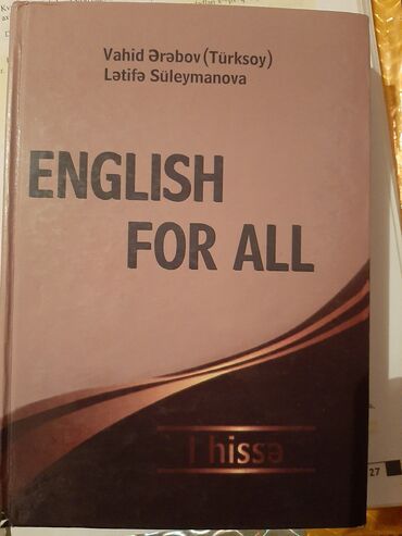 5 cı sınıf rıyazıyyat kıtabı: English For All
1ci hissə