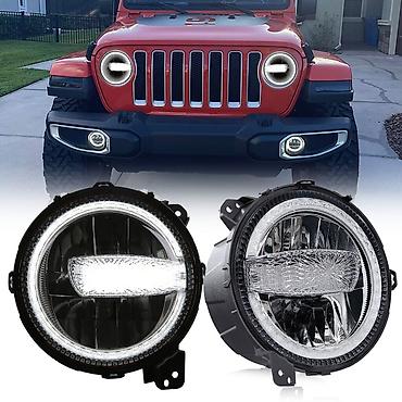 gaz 63: Məhsul: Dairəvi LED faralar (off‑road/SUV/Jeep üçün) - Ölçü: 7 düym — 4