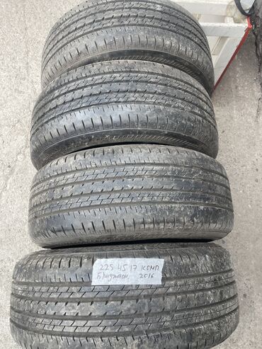Шины: Шины 225 / 45 / R 17, Лето, Б/у, Комплект, Легковые, Япония, Bridgestone