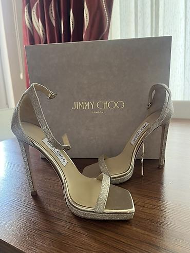 Basanoşka və səndəllər: Jimmy Choo qadın hündürdaban sandal - Brend: Jimmy Choo London - — 1