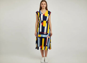 długa sukienki z rękawem: Sukienka damska, rozmiar S