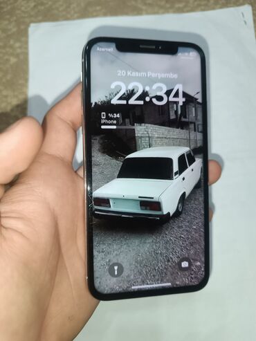 Apple iPhone: IPhone X, 256 GB, Gümüşü, Simsiz şarj — 1