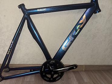 Велозапчасти: Рама Gray Rain Растовка М53 Система Gray Звезда 49 т Gray Шатуны Gray — 1