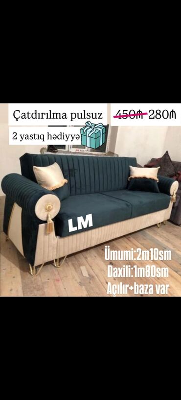 Divanlar: Di̇van-kravat, Açılan, Bazalı, Vеlur parça, Pulsuz çatdırılma