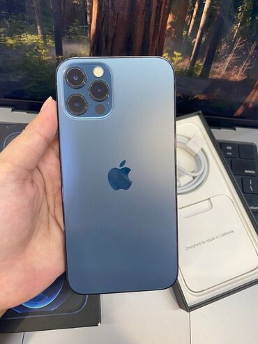 airdots pro: IPhone 12 Pro, 256 ГБ, Pacific Blue, Гарантия, Face ID, С документами