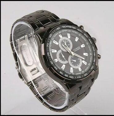 Ručni satovi: Elegantni masivani muški satovi sa podesivom metalnom narukvicom — 5