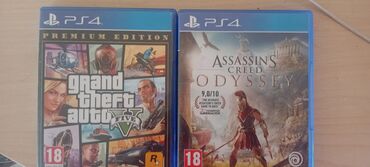iphone 14 pro oglasi: Prodajem dve igre za playstation 4 ASSASSIN'S CREED ODYSSEY GTA V