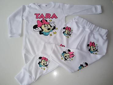 Bodiji i zeke za bebe: 2 delni kompletic Vel 56-62 dvobroj do 3 meseci 68 do 5 meseci 74 do 9 — 1