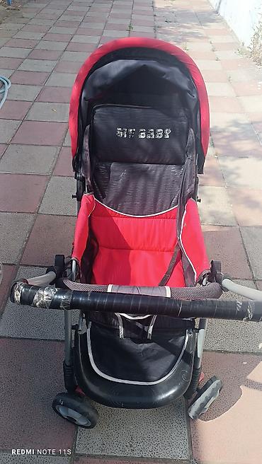 burbay usaq arabasi: Uşaq arabası – “My Baby” modeli - Rəng: qırmızı-qara - Qatlanan — 1