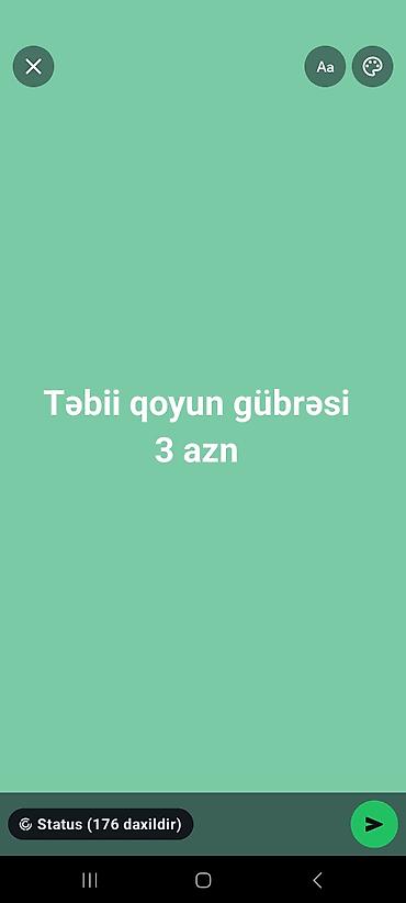 çəmən otu: Məhsul: Təbii qoyun gübrəsi Tərkib və üstünlüklər: - Orqanik, kimyəvi — 1