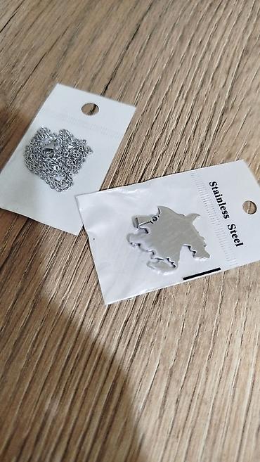 klon sepler: Təzədir. Azərbaycan xəritəsi kulonlu polad boyunbağı. 50 sm sep. Sep — 10