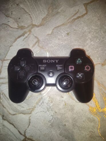 ps5 joystick qiymeti: Sony DualShock 3 Sixaxis Controller qara rəng sol analoqda cüzi sınıq
