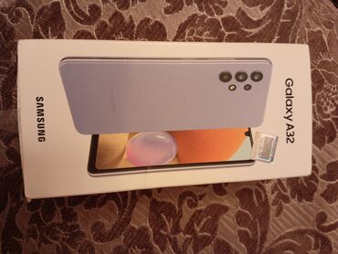 Samsung: Samsung Galaxy A32, 128 GB, rəng - Bənövşəyi, Barmaq izi