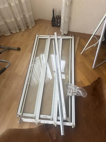 islenmis dus kabinalar: Kvadrat duş kabinəsi üçün şüşə və alüminium profilli karkas dəsti — 2