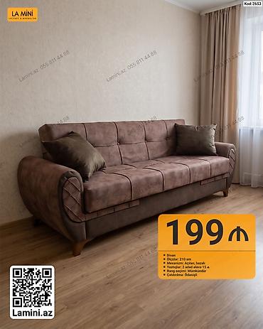 LA MINI divan - Ölçü: 210 sm - Mexanizm: açılan, bazalı (yataq lalafo.az -da LA MINI divan - Ölçü: 210 sm - Mexanizm: açılan, bazalı (yataq
