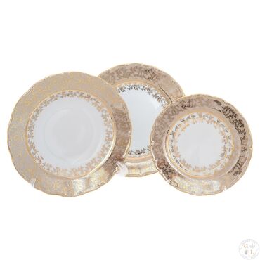 Nahar dəstləri və servizlər: Nahar dəsti, rəng - Qızılı — 13