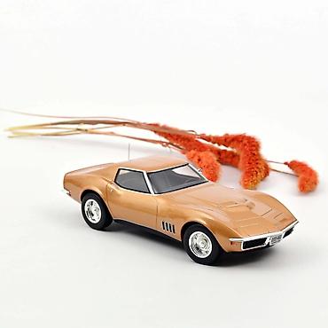 Sport i hobi: 🚘 Chevrolet Corvette Coupe 1969 – Metallic Gold (Norev 1:18) Norev — 1