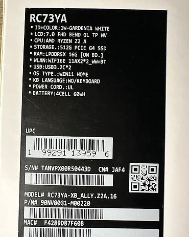 xbox ss: 🎮 ASUS ROG Xbox Ally (2025) — New Open Box 💰 Цена: 52 000 сом 📦 — 4