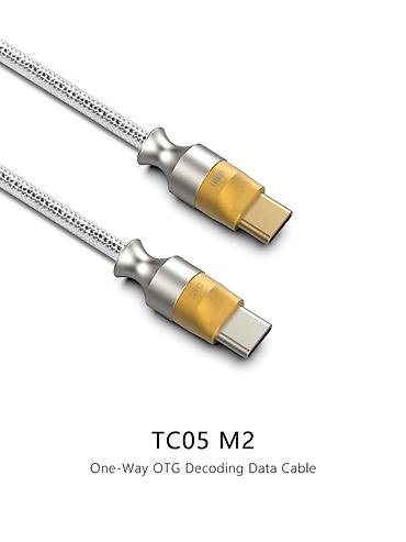 tv stick: DD ddHiFi TC05 M2 USB-C 2.0 to USB-C OTG Decoding Data Cable - 9cm — 1